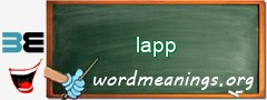 WordMeaning blackboard for lapp